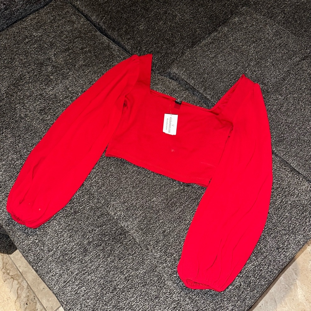 Windsor Vibrant Red Crop Top